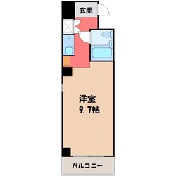 宇都宮駅 徒歩11分 5階の物件間取画像